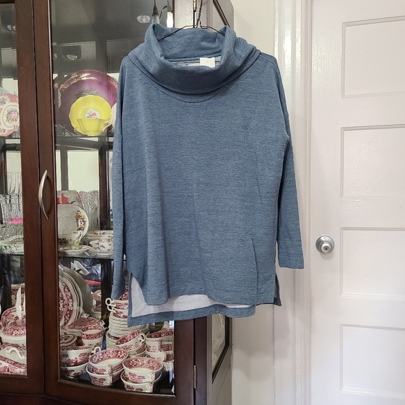 Lou & Grey Sweaters - Lou & Grey Cowl Neck Marled Sweater Fleece Lined M